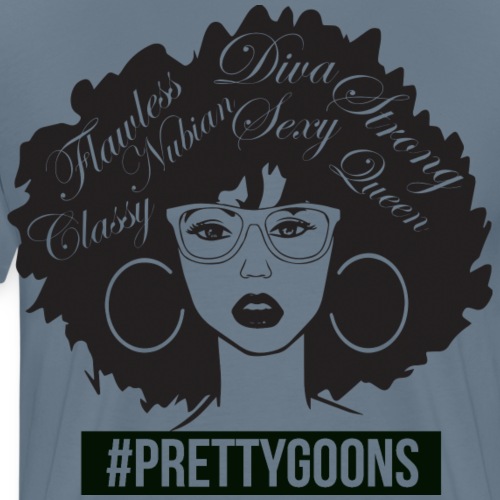 Pretty Goons afro 1 - Men's Premium T-Shirt