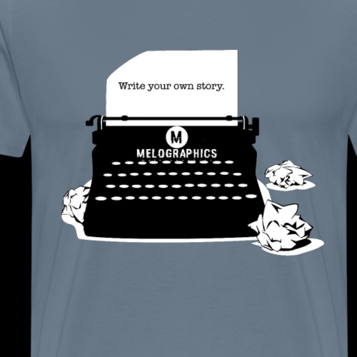 Write Your Own Story | Vintage Typewriter - Men's Premium T-Shirt
