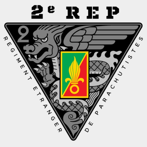 2e REP - Foreign Legion - Badge - Dark - Men's Premium T-Shirt
