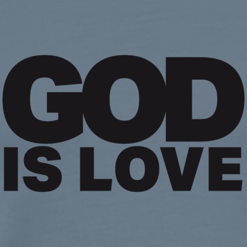 God Is Love - Ivy Design (Black Letters) - Men's Premium T-Shirt