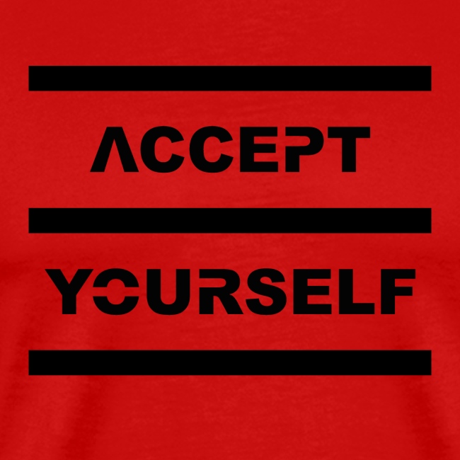 Accept Yourself Black Letters