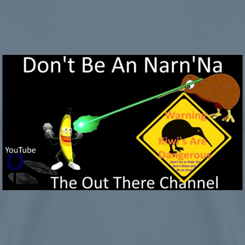 NarnNa1 logo with back Large Blackops crew logo - Men's Premium T-Shirt