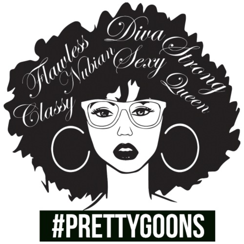 Pretty Goons afro 1 - Men's Premium T-Shirt