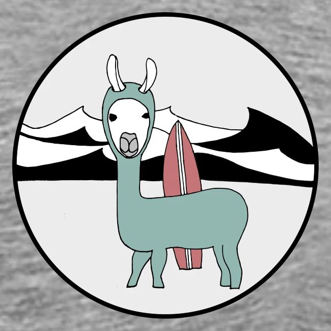 Surfin' llama.
