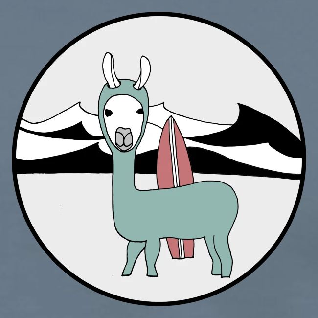 Surfin' llama.
