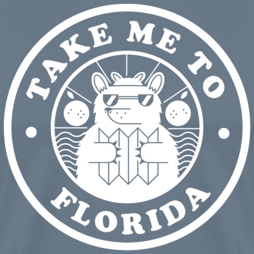 Take Me To Florida White png - Men's Premium T-Shirt