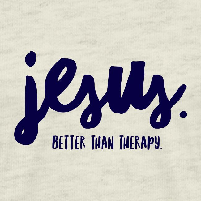 Jesus Better than therapy design 1 in blue