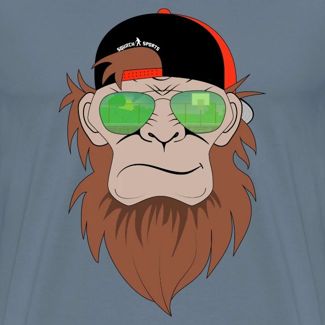 Squatch Basketball Cartoon