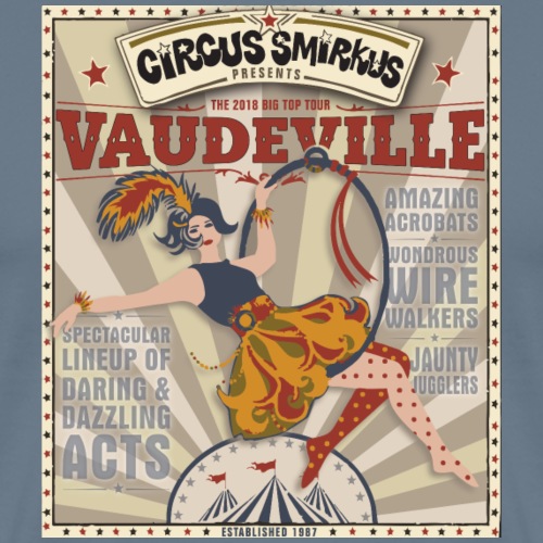 2018 Tour Poster - Vaudeville - Men's Premium T-Shirt
