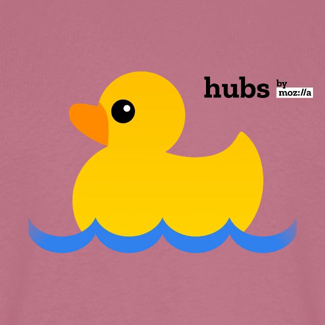 Hubs Duck - Wordmark and Water