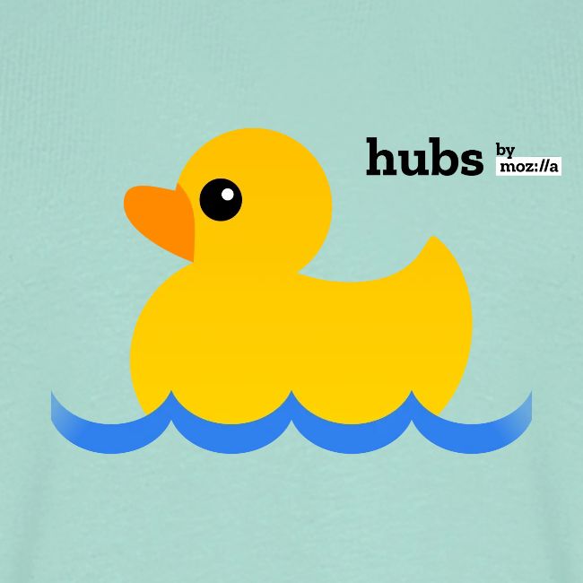 Hubs Duck - Wordmark and Water