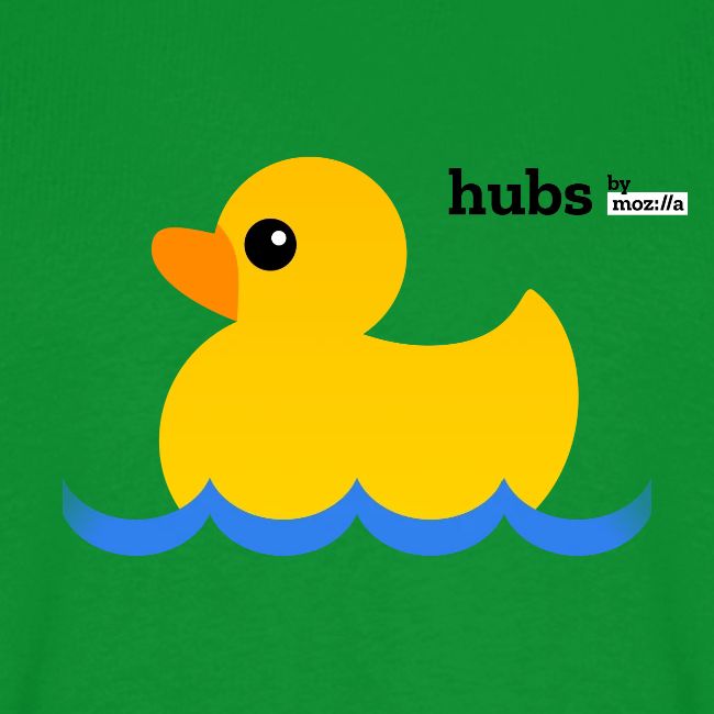 Hubs Duck - Wordmark and Water
