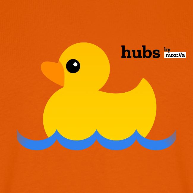 Hubs Duck - Wordmark and Water
