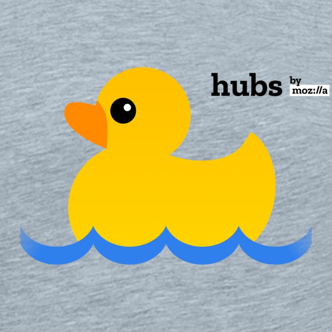 Hubs Duck - Wordmark and Water