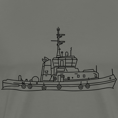 Tug or towing boat - Men's Premium T-Shirt