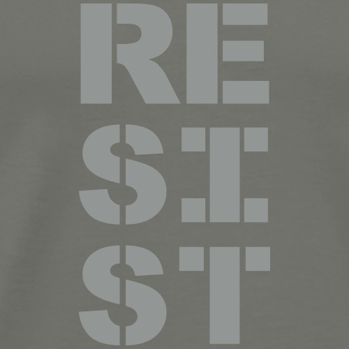 RESIST vertical bold - Men's Premium T-Shirt