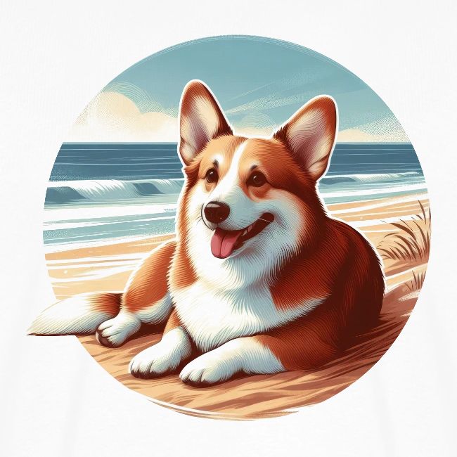 Cute Welsh Corgi Drawing
