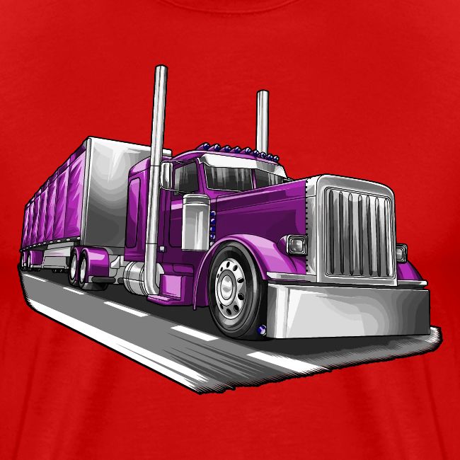 Tracktor Trailer Semi Truck Big Rig