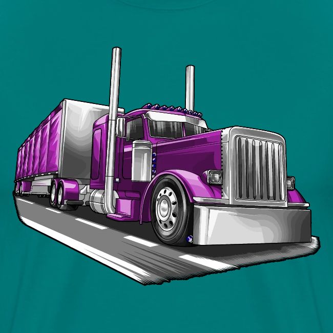 Tracktor Trailer Semi Truck Big Rig