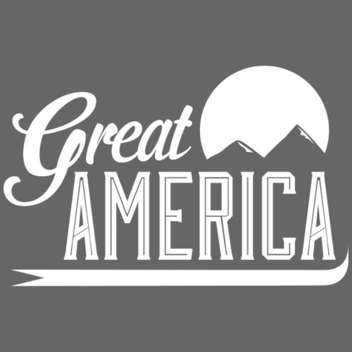 Great America Logo White - Men's Premium T-Shirt