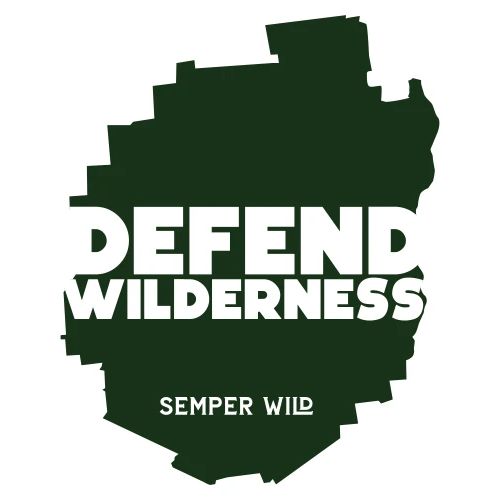 Semper Wild Defend Wilderness Park Silhouette - Men's Premium T-Shirt