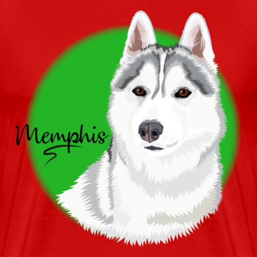 Memphis the Husky from Gone to the Snow Dogs - Men's Premium T-Shirt