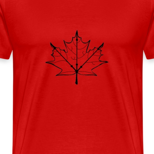 barbell Canadian leaf - Men's Premium T-Shirt