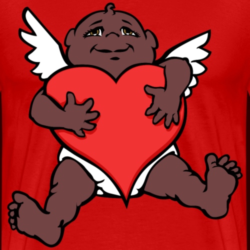 African Cupid Valentine's Art Shirts & Gifts - Men's Premium T-Shirt