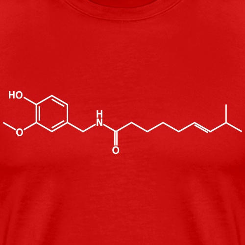 Capsaicin (Hot Chili) Molecule - T-shirt premium pour hommes