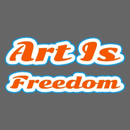 Art Is Freedom — Creative Expression Script - Men's Premium T-Shirt