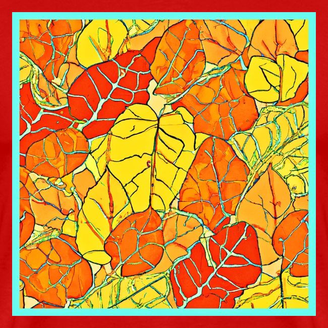 Neon Foliage Burst Vibrant Design