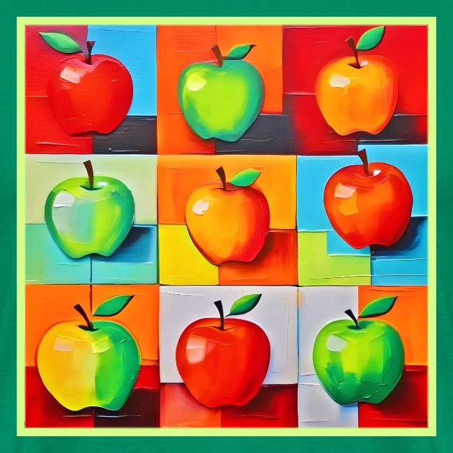 Colorful Apple Grid