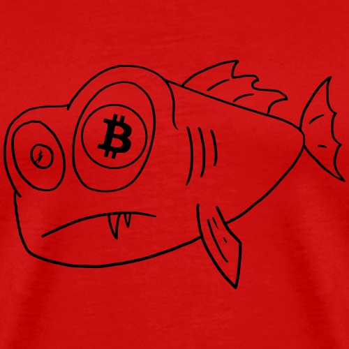 bitcoin fish - Men's Premium T-Shirt