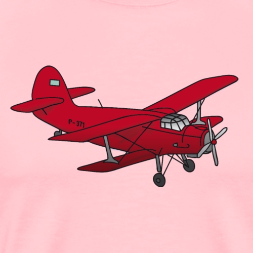 Biplane (red) - Men's Premium T-Shirt