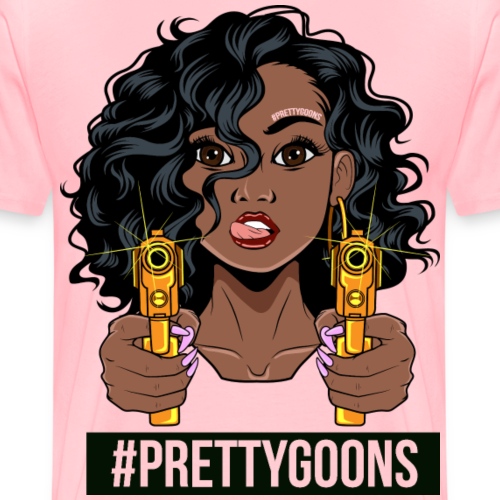 Pretty Goon 2 gold guns - Men's Premium T-Shirt