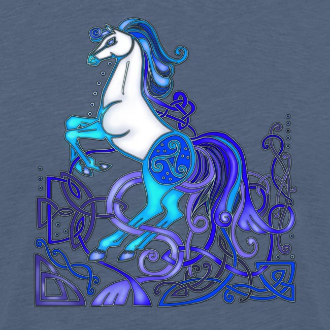 Celtic Horse Silver Blue