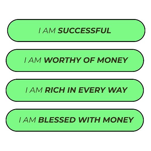 Powerful Money Affirmations Merch for Wealth - Men's Premium T-Shirt