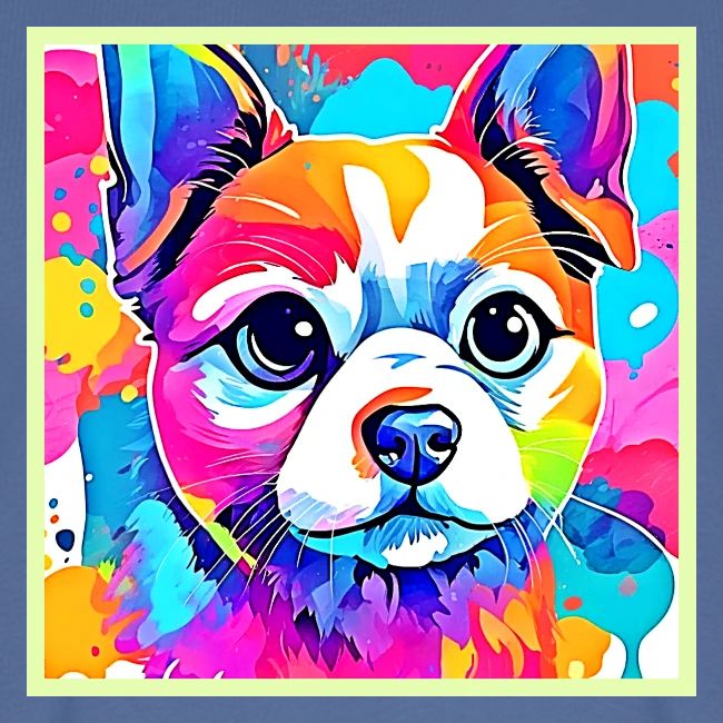 Rainbow Puppy Artwork Design