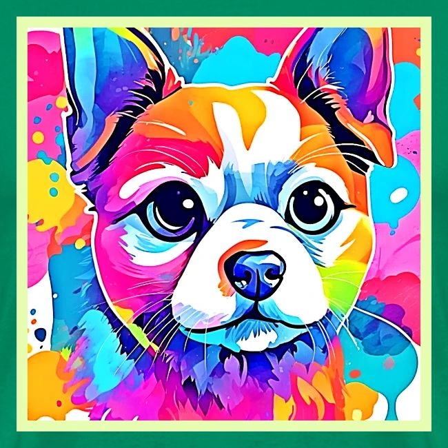 Rainbow Puppy Artwork Design