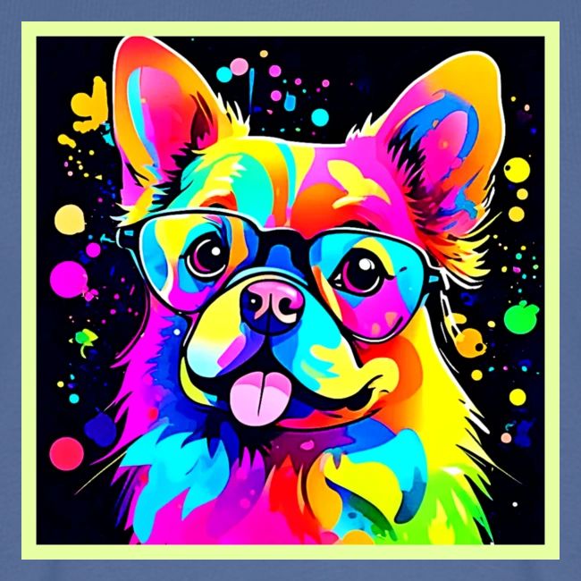 Vivid Canine Vibes Design
