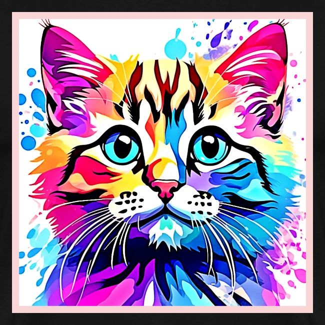 Vivid Kitty Vibes Design