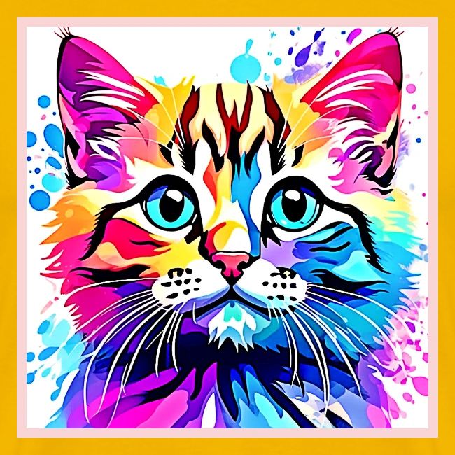 Vivid Kitty Vibes Design