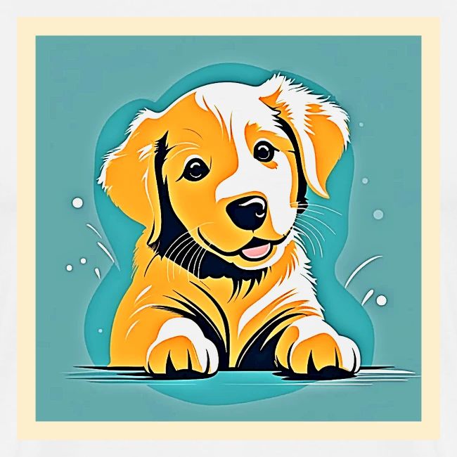 Cute Puppy Art Design