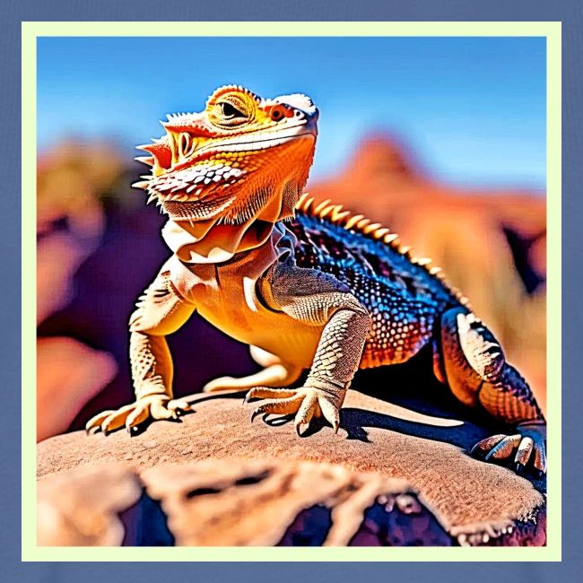 Desert Lizard Close-up Design