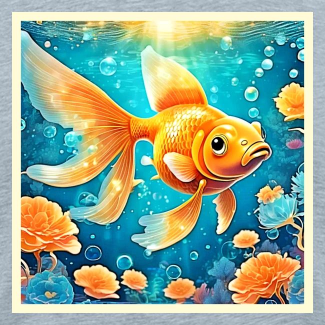 Underwater Goldfish Art