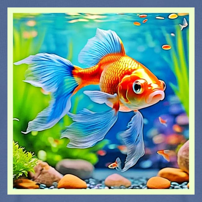 Colorful Tank Goldfish Design