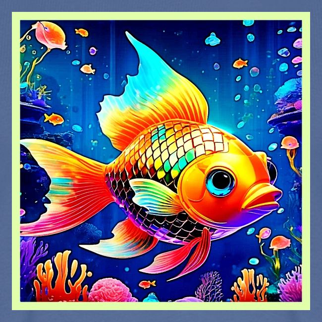 Rainbow Ocean Reef Fish Design