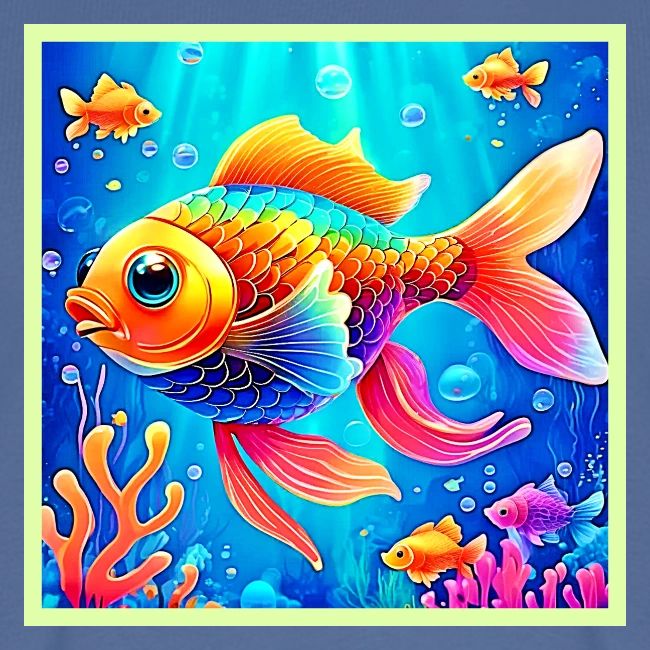 Colorful Aquarium Fish Art