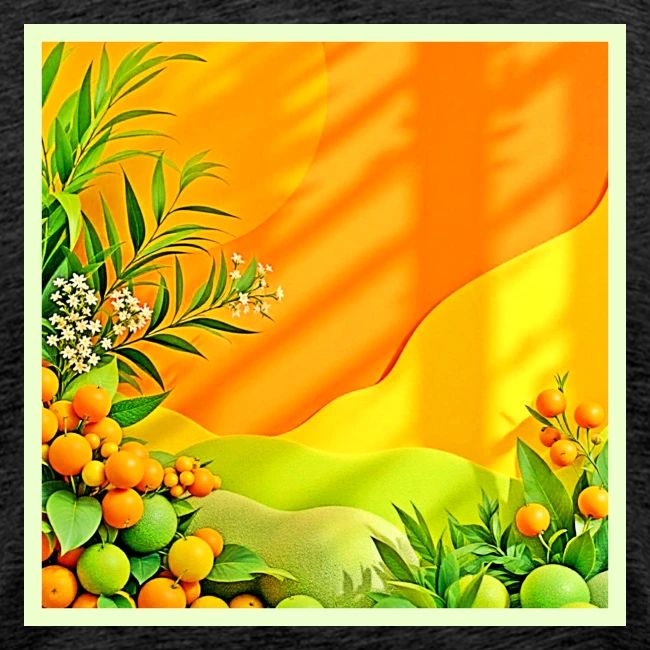 Citrus and Leaves Graphic