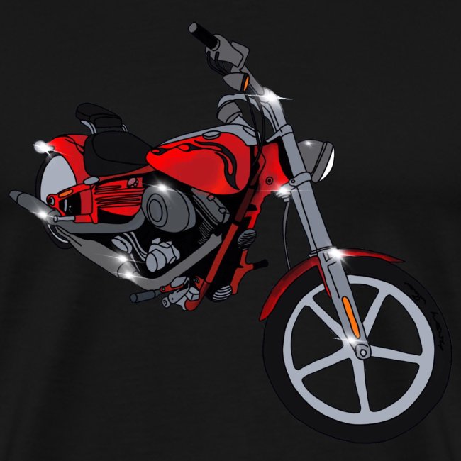 Motorcycle red